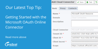 Getting Started with the Microsoft OAuth Online Connector